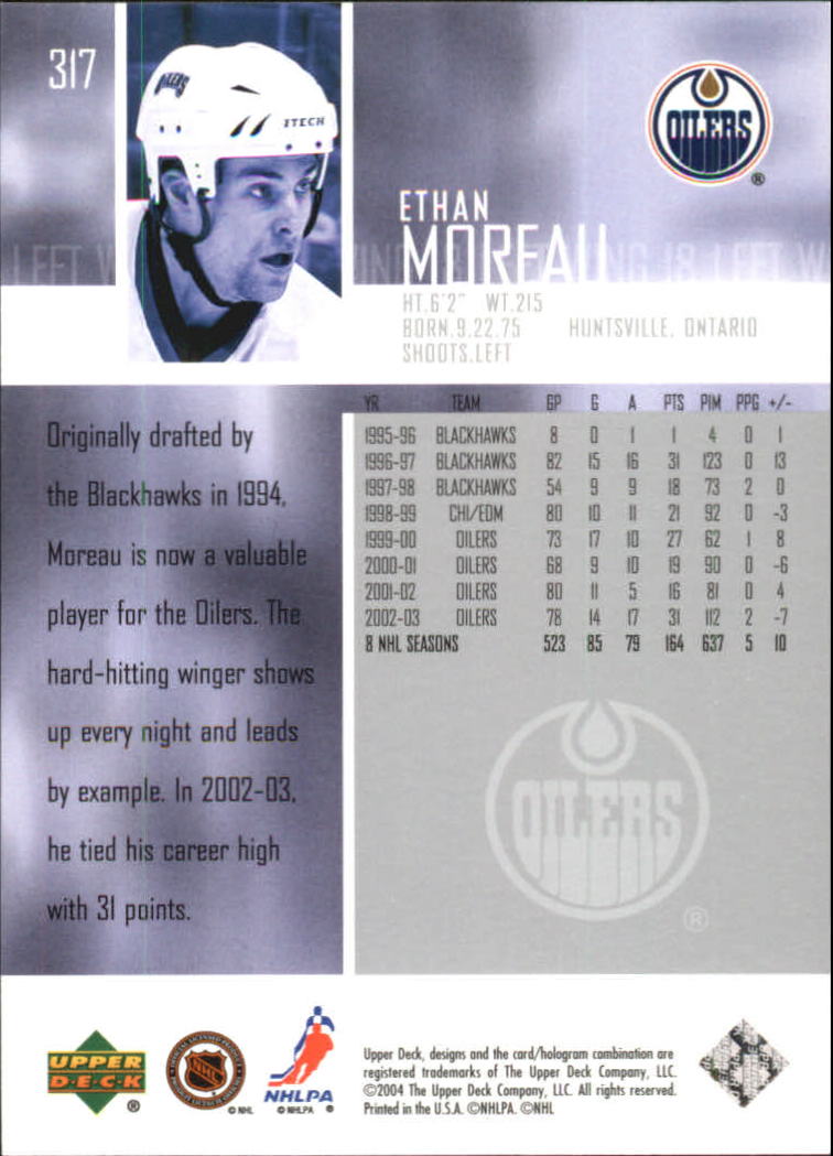 2003-04 Upper Deck Hockey Card Pick 251-465