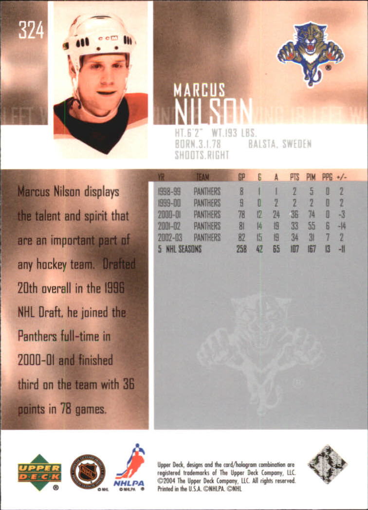 2003-04 Upper Deck Hockey Card Pick 251-465