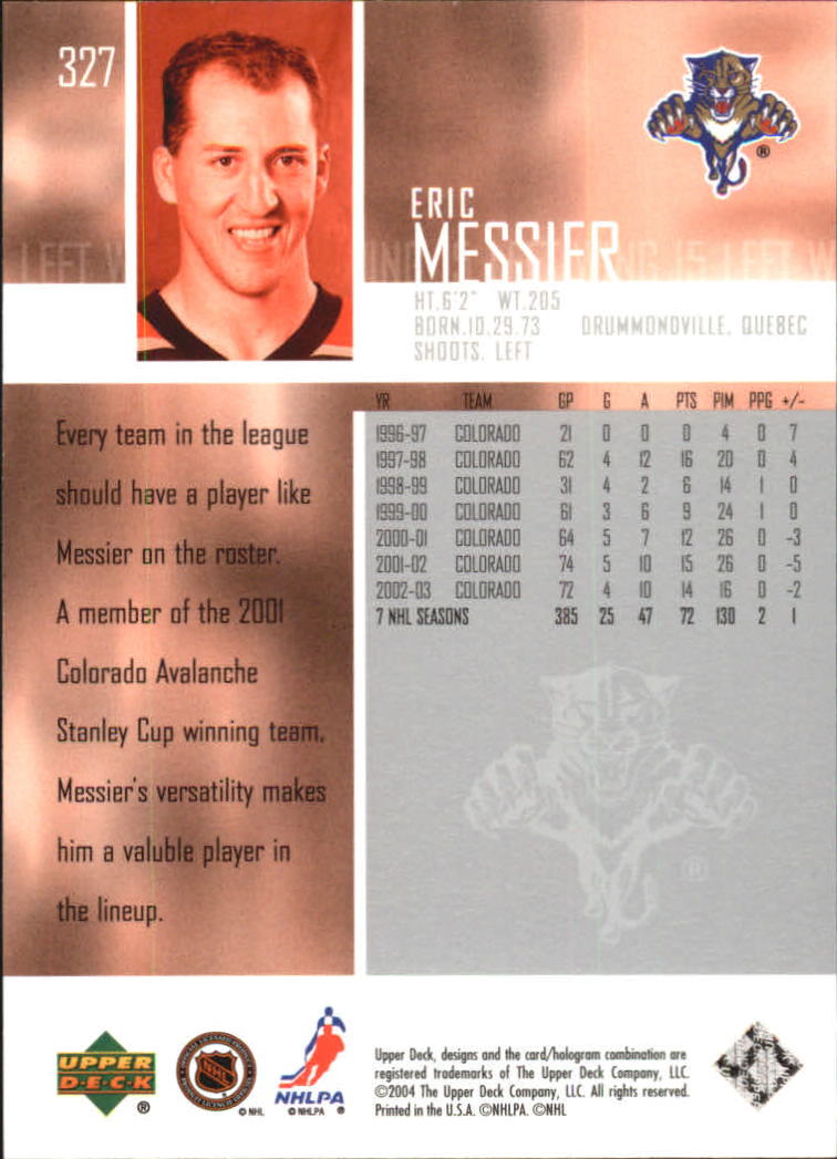 2003-04 Upper Deck Hockey Card Pick 251-465