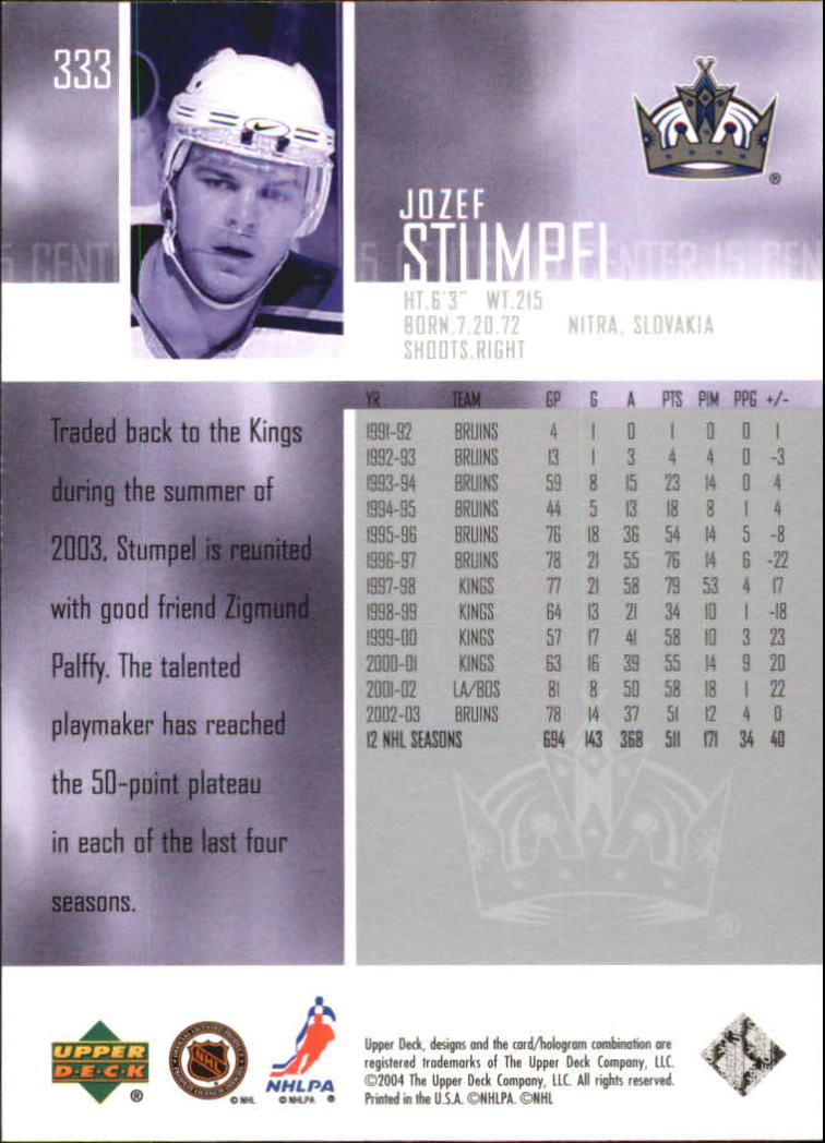 2003-04 Upper Deck Hockey Card Pick 251-465