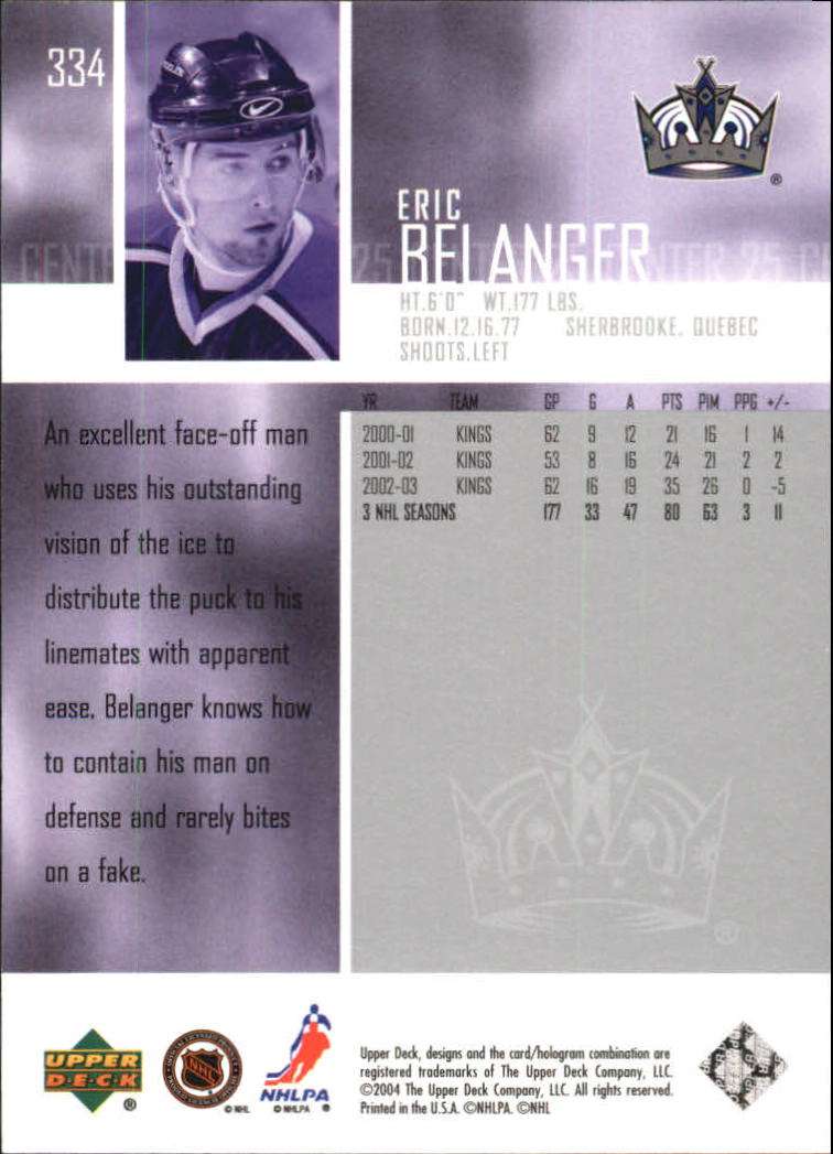 2003-04 Upper Deck Hockey Card Pick 251-465