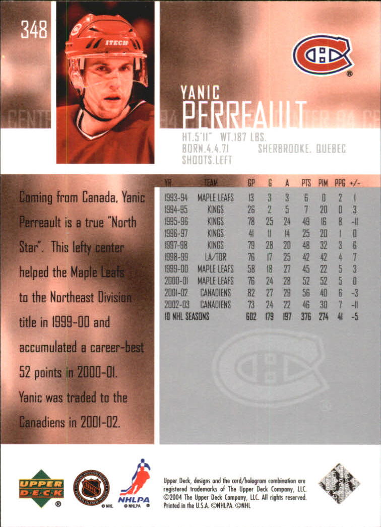 2003-04 Upper Deck Hockey Card Pick 251-465