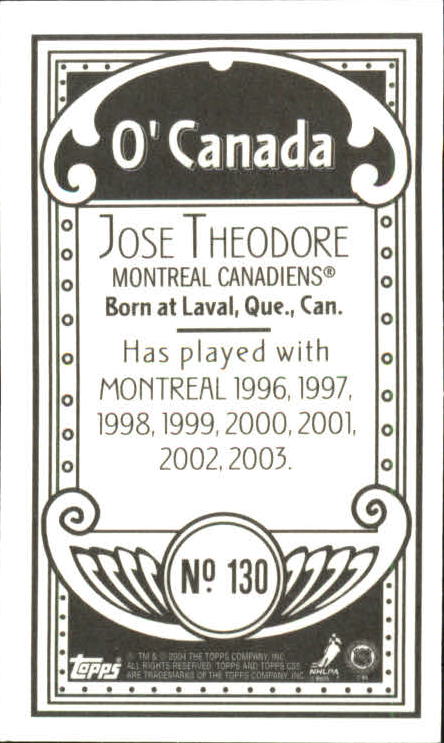 Sports Card Back