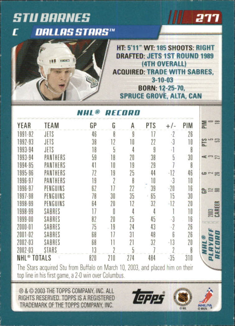 Sports Card Back