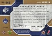 Sports Card Back