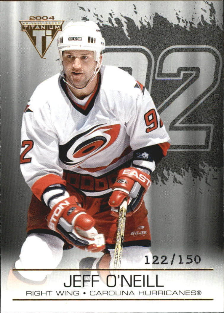 2003-04 Titanium Hobby Jersey Number Parallels #21 Jeff O'Neill