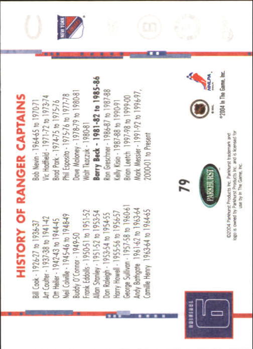 Sports Card Back