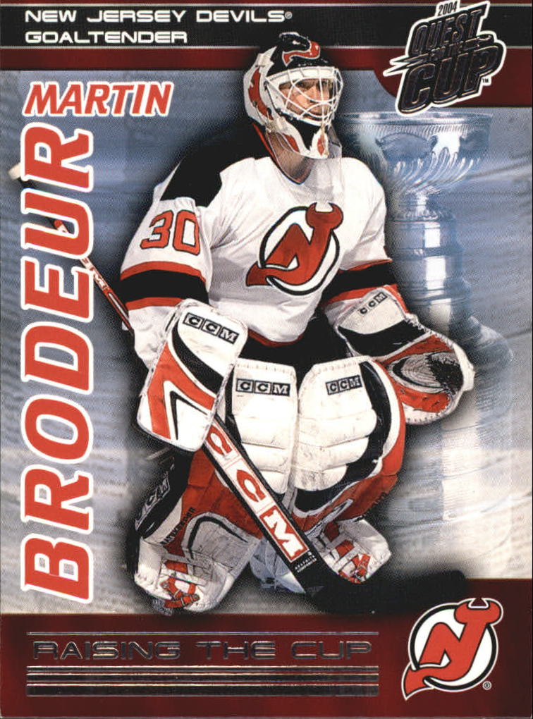 2003-04 Pacific Quest for the Cup Raising the Cup #12 Martin Brodeur
