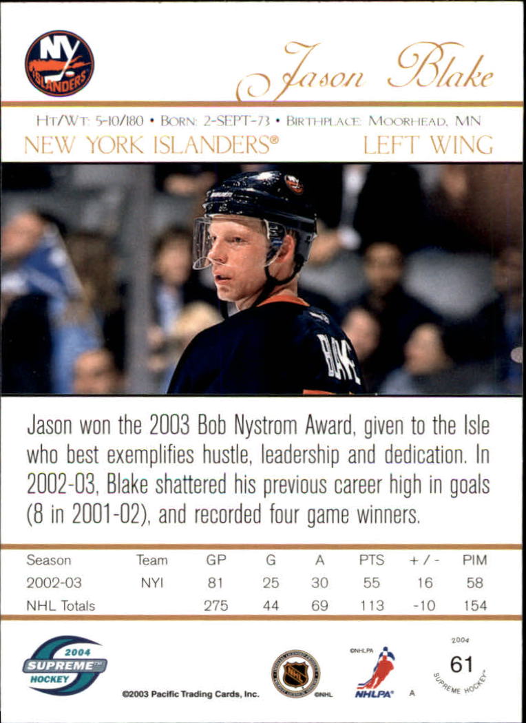 Sports Card Back