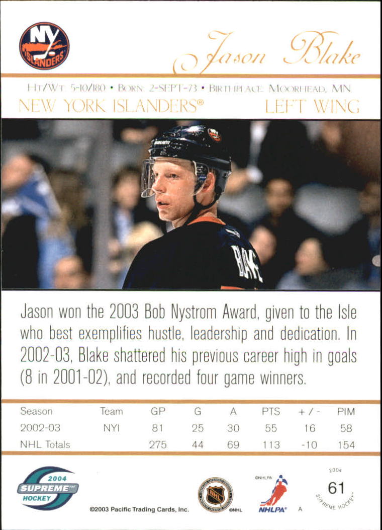 Sports Card Back