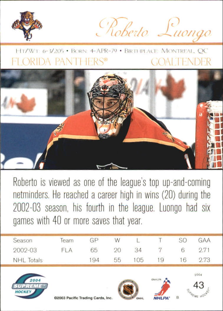 Sports Card Back