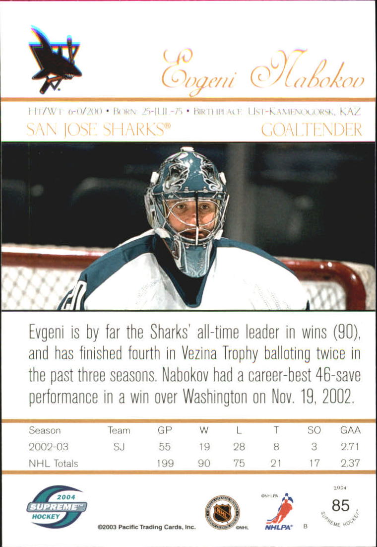Sports Card Back