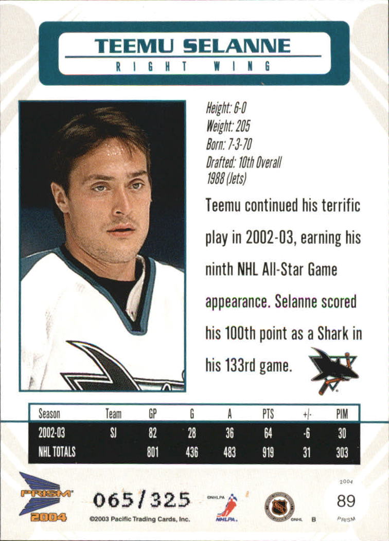 Sports Card Back