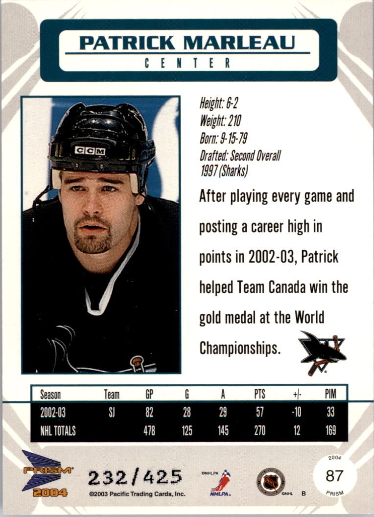 Sports Card Back