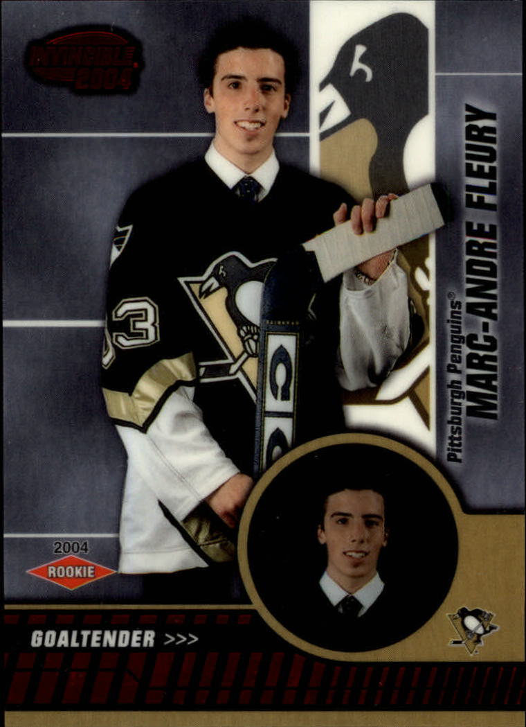 2003-04 Pacific Invincible Red #121 Marc-Andre Fleury