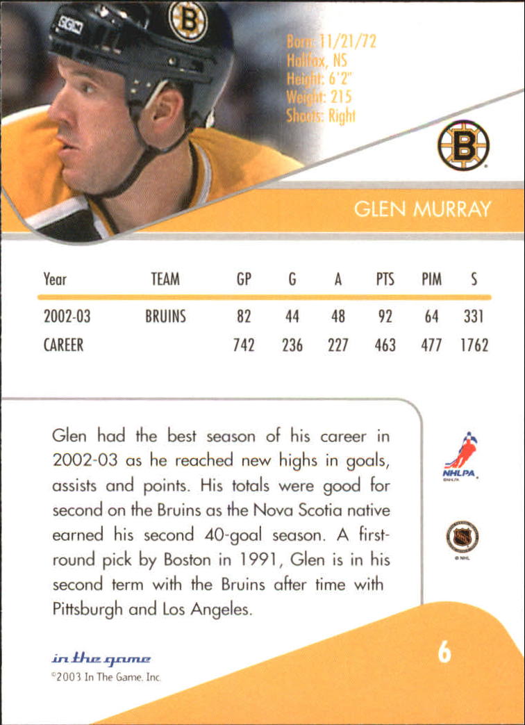 B1329- 2003-04 ITG Toronto Star Hockey Cards 1-100 -You Pick- 15+ FREE US SHIP - Bild 5 von 123