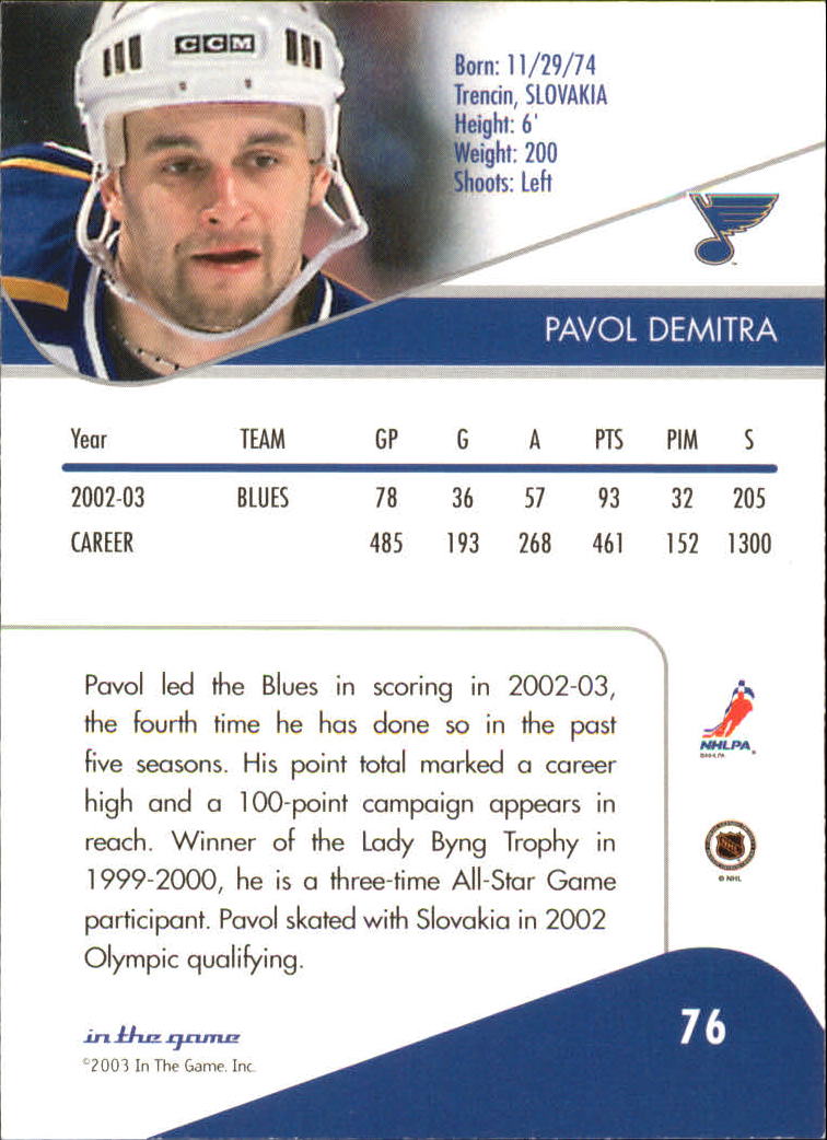 B1329- 2003-04 ITG Toronto Star Hockey Cards 1-100 -You Pick- 15+ FREE US SHIP - Bild 99 von 123