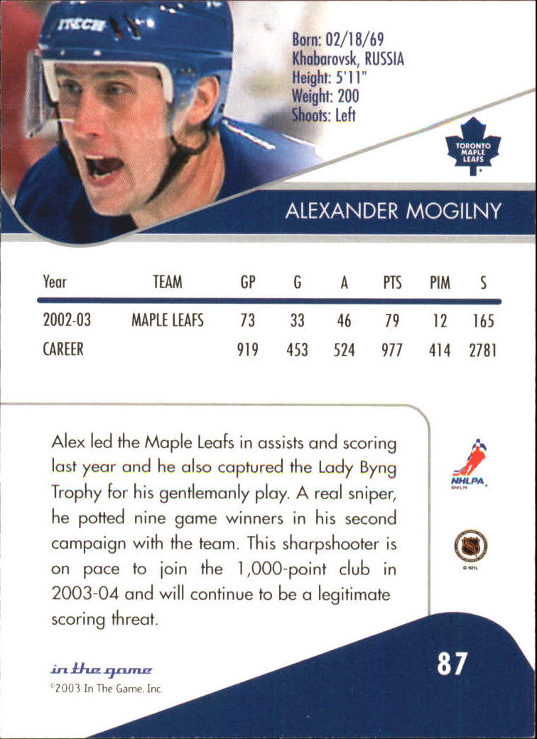 B1329- 2003-04 ITG Toronto Star Hockey Cards 1-100 -You Pick- 15+ FREE US SHIP - Bild 110 von 123