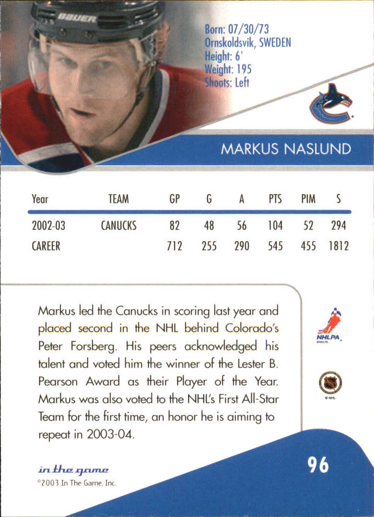 B1329- 2003-04 ITG Toronto Star Hockey Cards 1-100 -You Pick- 15+ FREE US SHIP - Bild 120 von 123