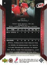 2004-05 Ultimate Collection #8 Eric Staal back image
