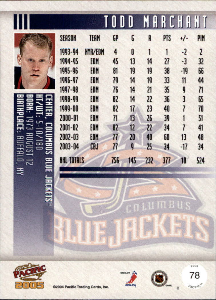 B3715- 2004-05 Pacific Hockey Cards 1-250 +Rookies -You Pick- 15+ FREE US SHIP