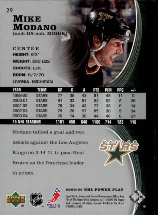 2005-06 Upper Deck Power Play - #56 Mark Messier