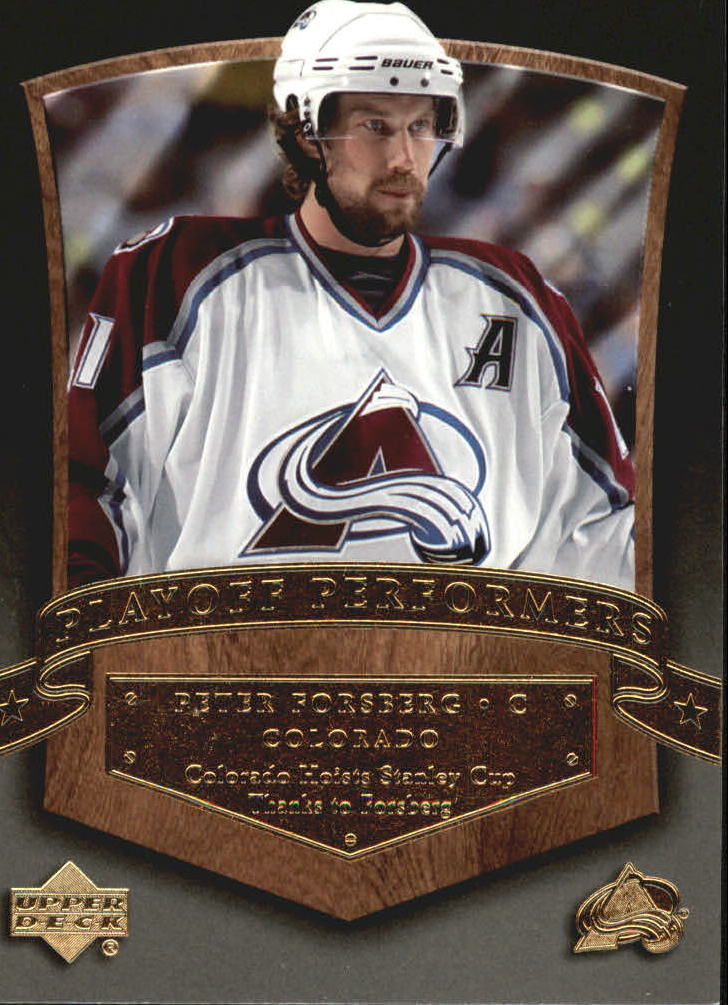 2005-06 Upper Deck Playoff Performers #PP3 Peter Forsberg Card | eBay