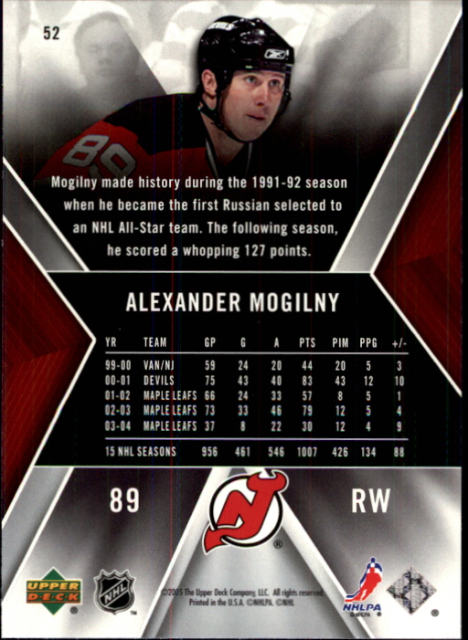 2005-06 SPx #52 Alexander Mogilny back image