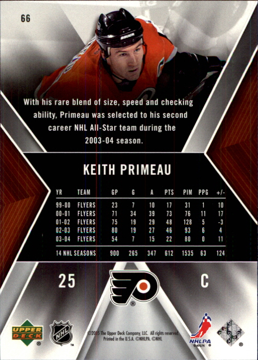 2005-06 SPx #66 Keith Primeau back image