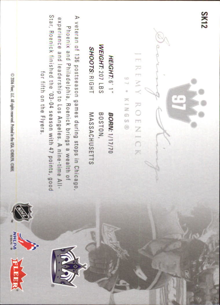 2005-06 Ultra Scoring Kings Hockey Card Pick (Inserts) - Picture 24 of 79