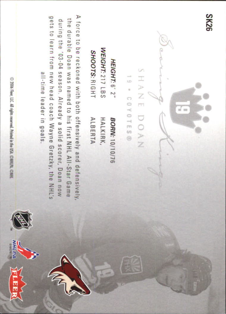 2005-06 Ultra Scoring Kings Hockey Card Pick (Inserts) - Picture 52 of 79