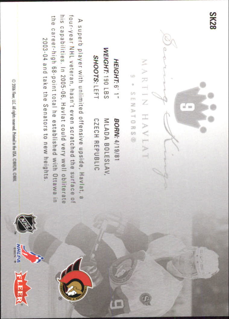 2005-06 Ultra Scoring Kings Hockey Card Pick (Inserts) - Picture 56 of 79
