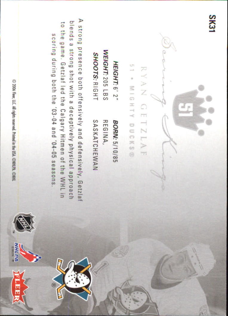 2005-06 Ultra Scoring Kings Hockey Card Pick (Inserts) - Picture 61 of 79