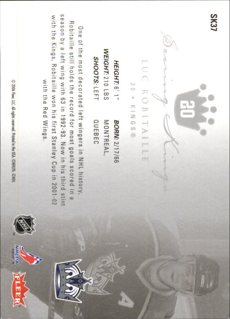 2005-06 Ultra Scoring Kings Hockey Card Pick (Inserts) - Picture 73 of 79