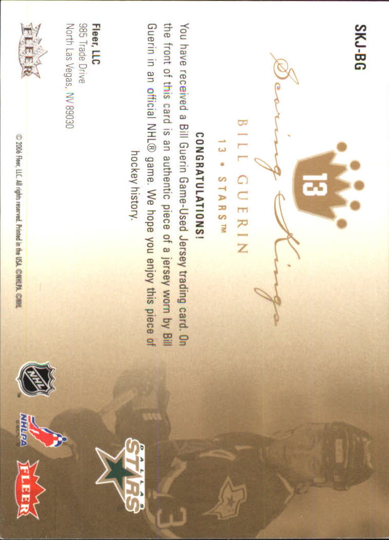 2005-06 Ultra Scoring Kings Jerseys #SKJBG Bill Guerin back image