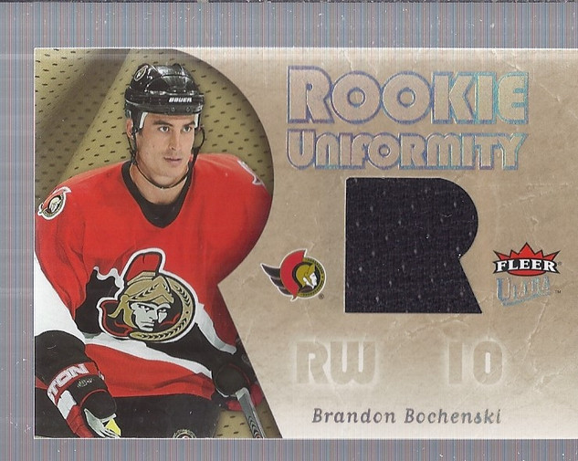 2005-06 Ultra Rookie Uniformity Jerseys #RUBB Brandon Bochenski back image