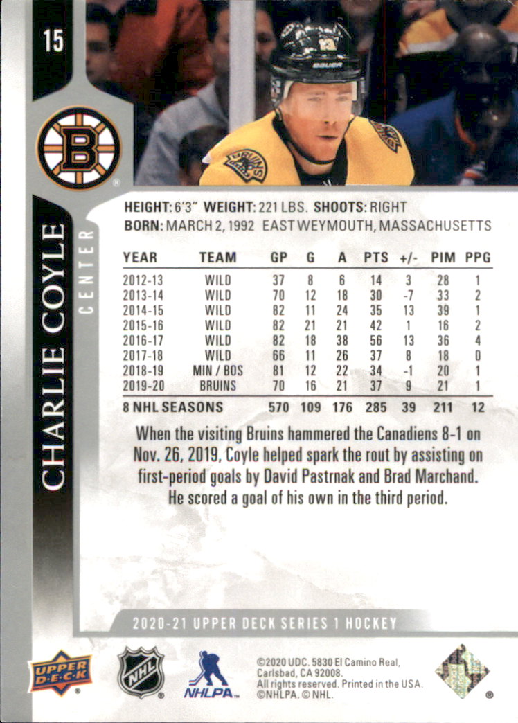 A7774- 2020-21 Upper Deck Hockey Karte #S 1-250 -du Pick- 15 + Gratis US Schiff - Bild 27 von 327