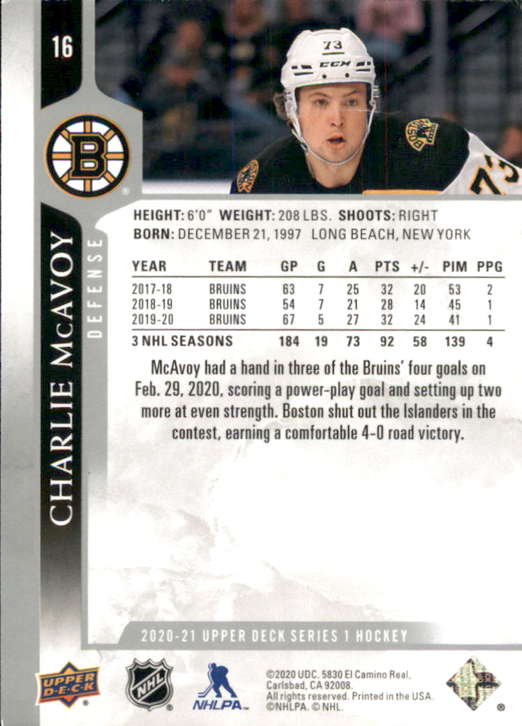 A7774- 2020-21 Upper Deck Hockey Karte #S 1-250 -du Pick- 15 + Gratis US Schiff - Bild 29 von 327