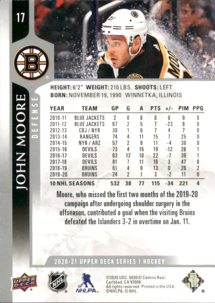 A7774- 2020-21 Upper Deck Hockey Karte #S 1-250 -du Pick- 15 + Gratis US Schiff - Bild 31 von 327