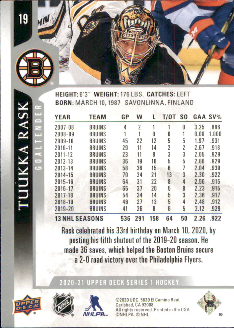 A7774- 2020-21 Upper Deck Hockey Karte #S 1-250 -du Pick- 15 + Gratis US Schiff - Bild 33 von 327