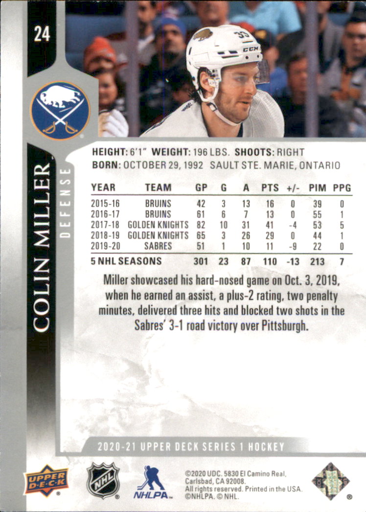 A7774- 2020-21 Upper Deck Hockey Karte #S 1-250 -du Pick- 15 + Gratis US Schiff - Bild 39 von 327