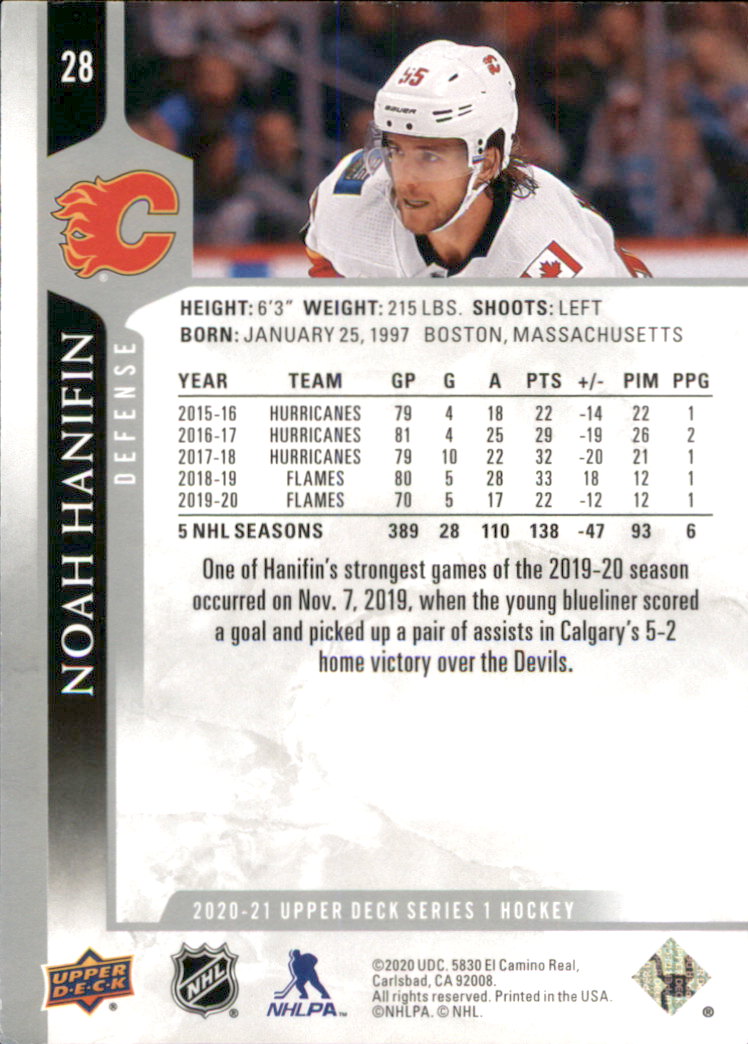 A7774- 2020-21 Upper Deck Hockey Karte #S 1-250 -du Pick- 15 + Gratis US Schiff - Bild 47 von 327