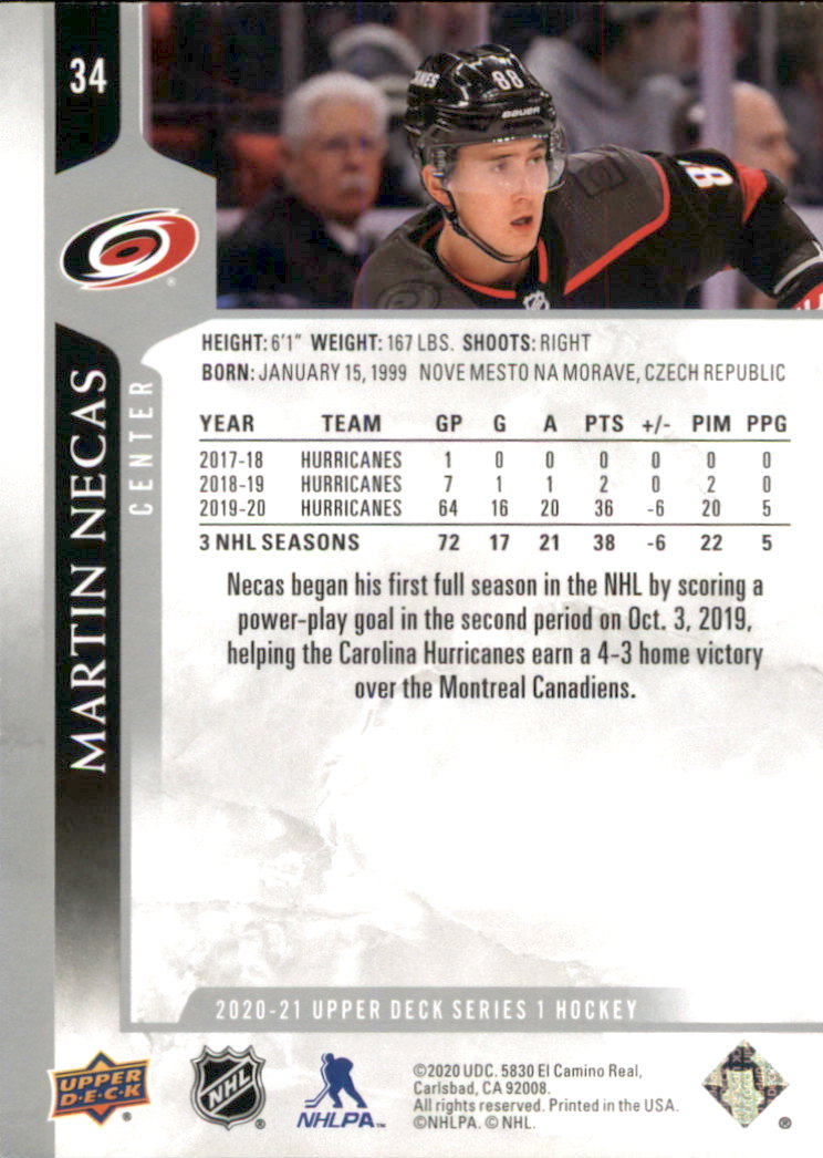 A7774- 2020-21 Upper Deck Hockey Karte #S 1-250 -du Pick- 15 + Gratis US Schiff - Bild 59 von 327