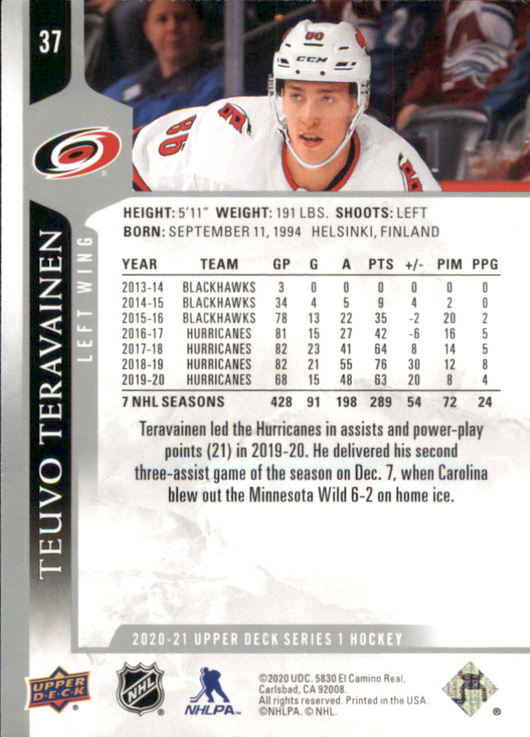A7774- 2020-21 Upper Deck Hockey Karte #S 1-250 -du Pick- 15 + Gratis US Schiff - Bild 63 von 327