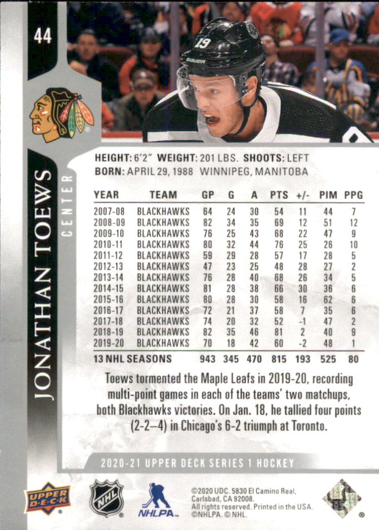 A7774- 2020-21 Upper Deck Hockey Karte #S 1-250 -du Pick- 15 + Gratis US Schiff - Bild 73 von 327