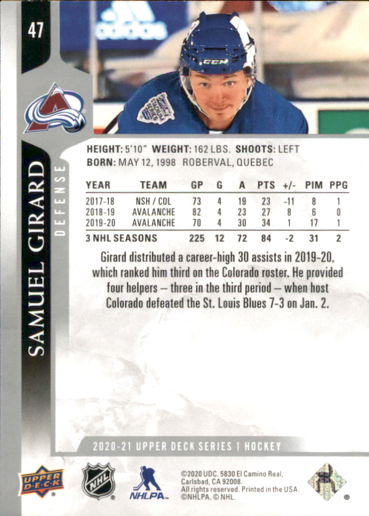 A7774- 2020-21 Upper Deck Hockey Karte #S 1-250 -du Pick- 15 + Gratis US Schiff - Bild 77 von 327