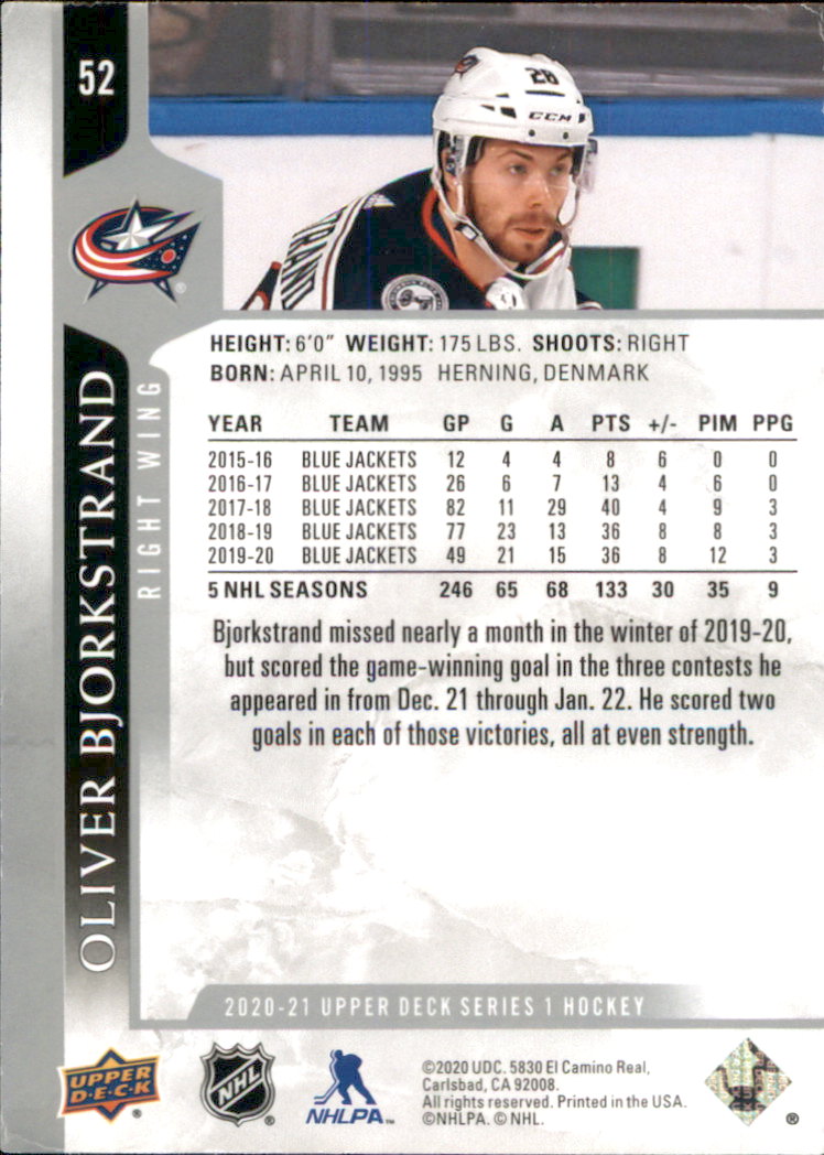 A7774- 2020-21 Upper Deck Hockey Karte #S 1-250 -du Pick- 15 + Gratis US Schiff - Bild 85 von 327