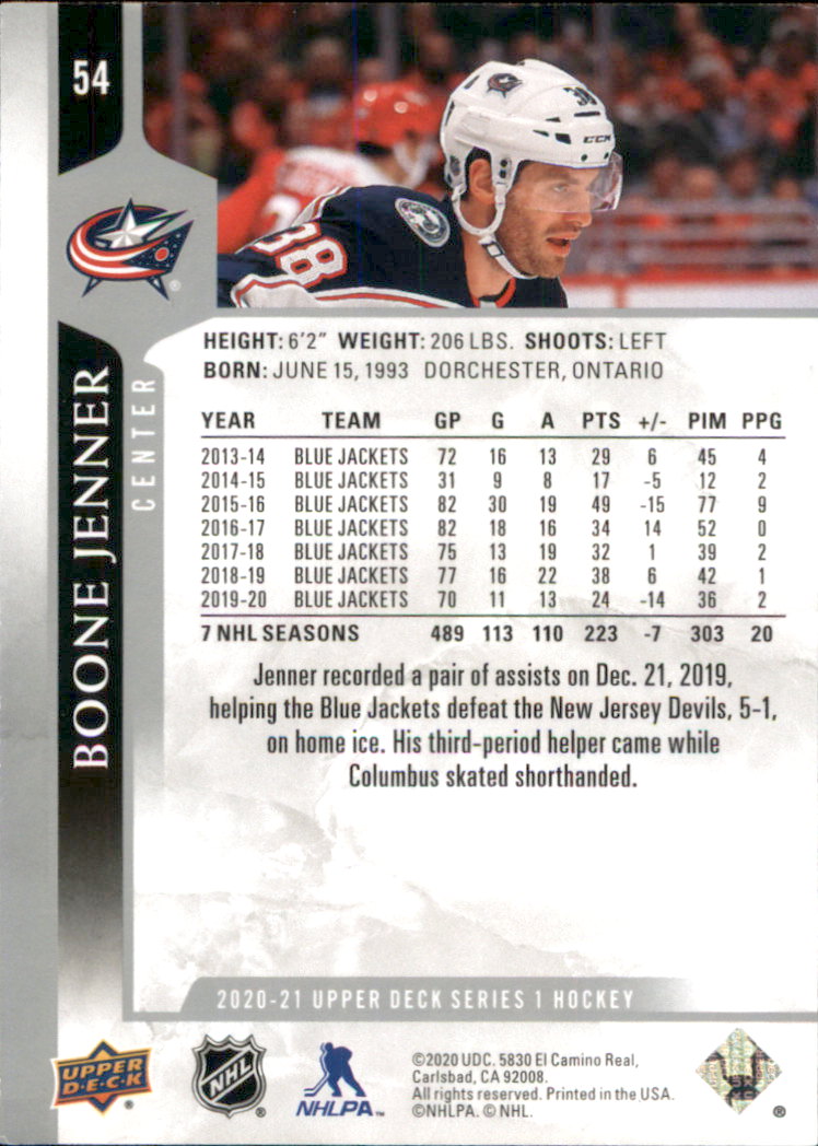 A7774- 2020-21 Upper Deck Hockey Karte #S 1-250 -du Pick- 15 + Gratis US Schiff - Bild 89 von 327