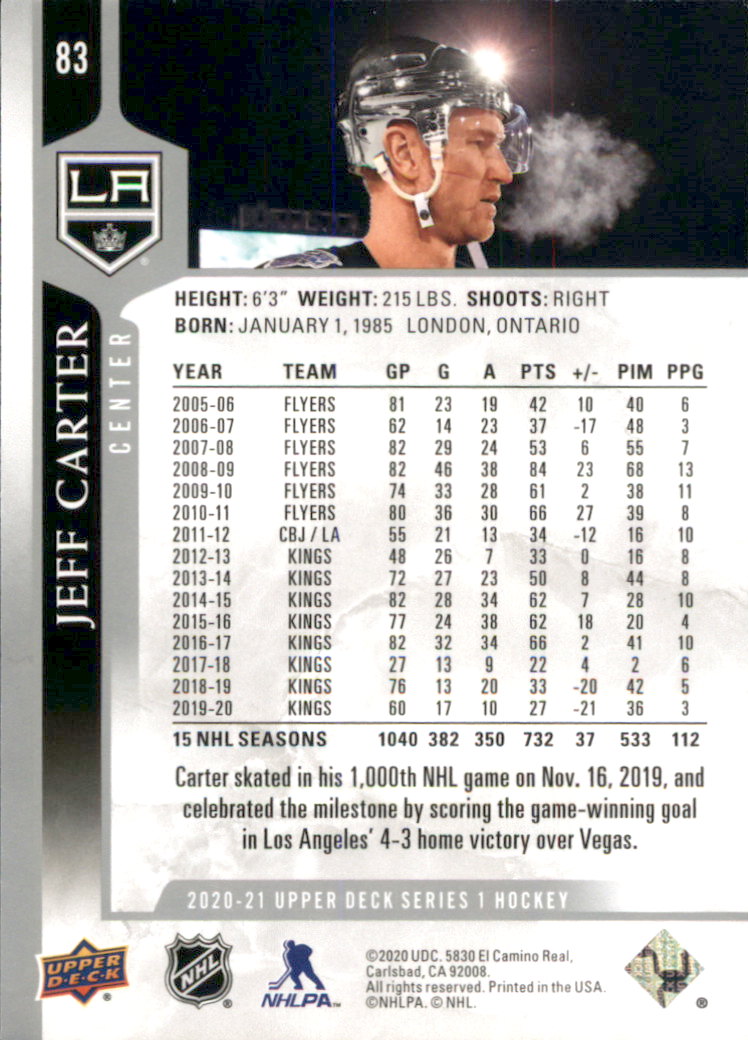 A7774- 2020-21 Upper Deck Hockey Karte #S 1-250 -du Pick- 15 + Gratis US Schiff - Bild 137 von 327