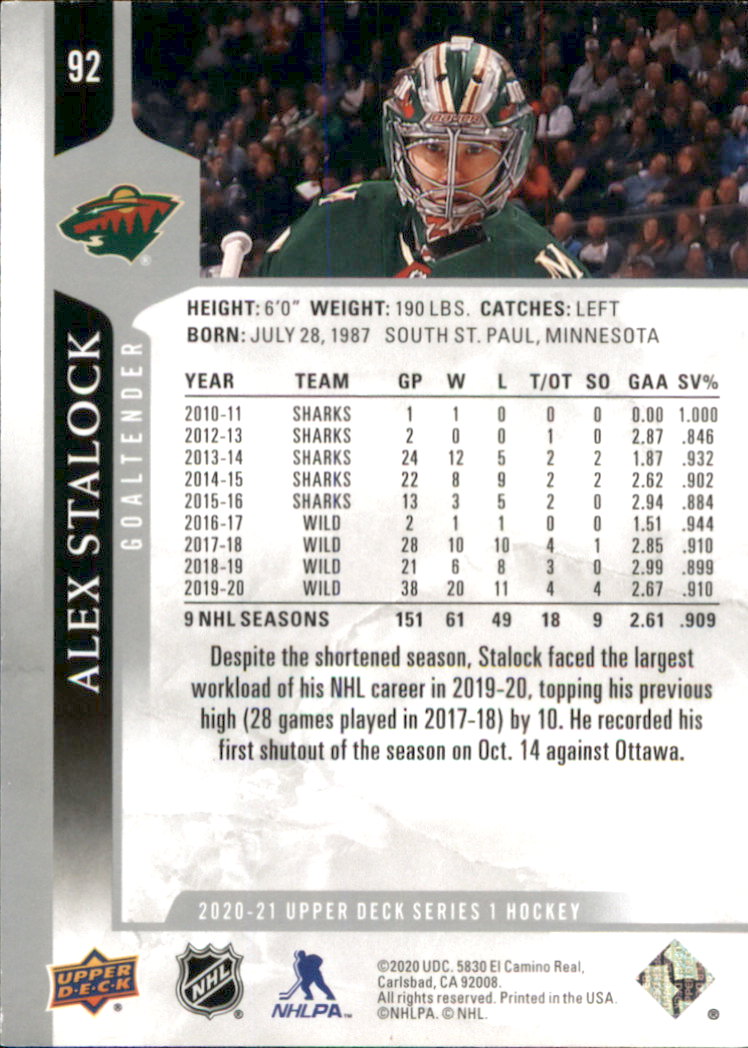 A7774- 2020-21 Upper Deck Hockey Karte #S 1-250 -du Pick- 15 + Gratis US Schiff - Bild 155 von 327